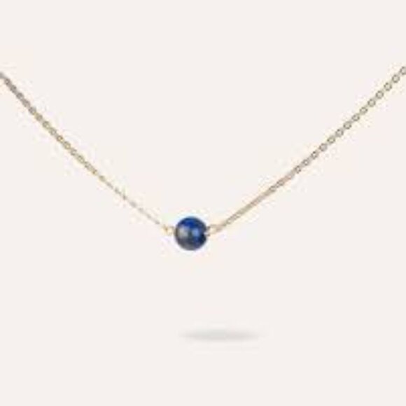 Symbolic Stones Necklace-Lapis Lazuli - Picture 2 of 2